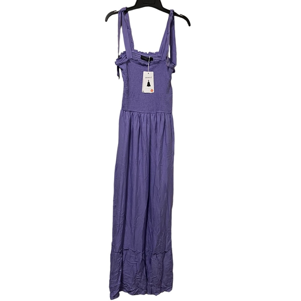 NWT Zesica Purple Boho Maxi Dress